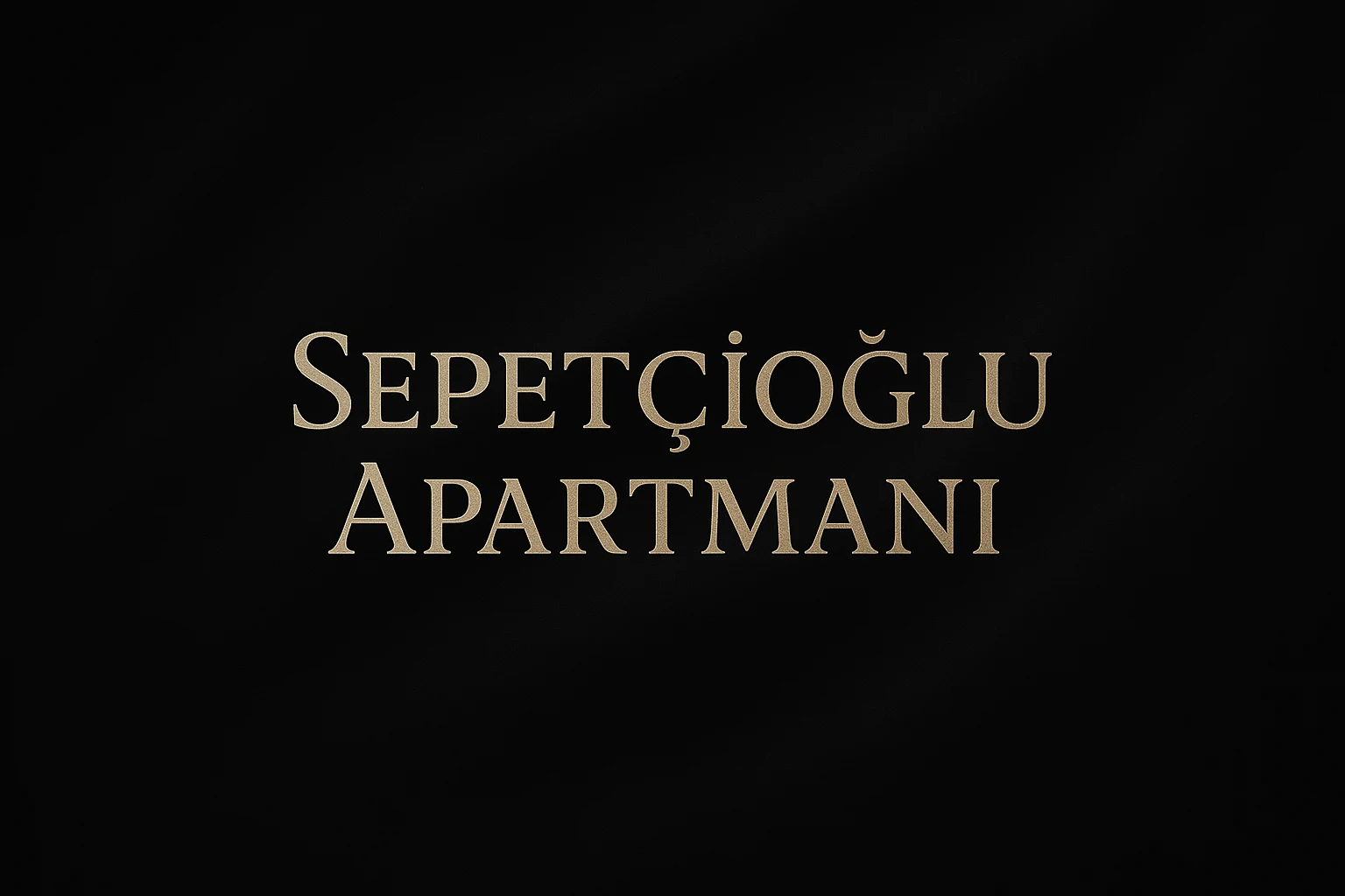 Sepetçioğlu Apartmanı proje kapağı