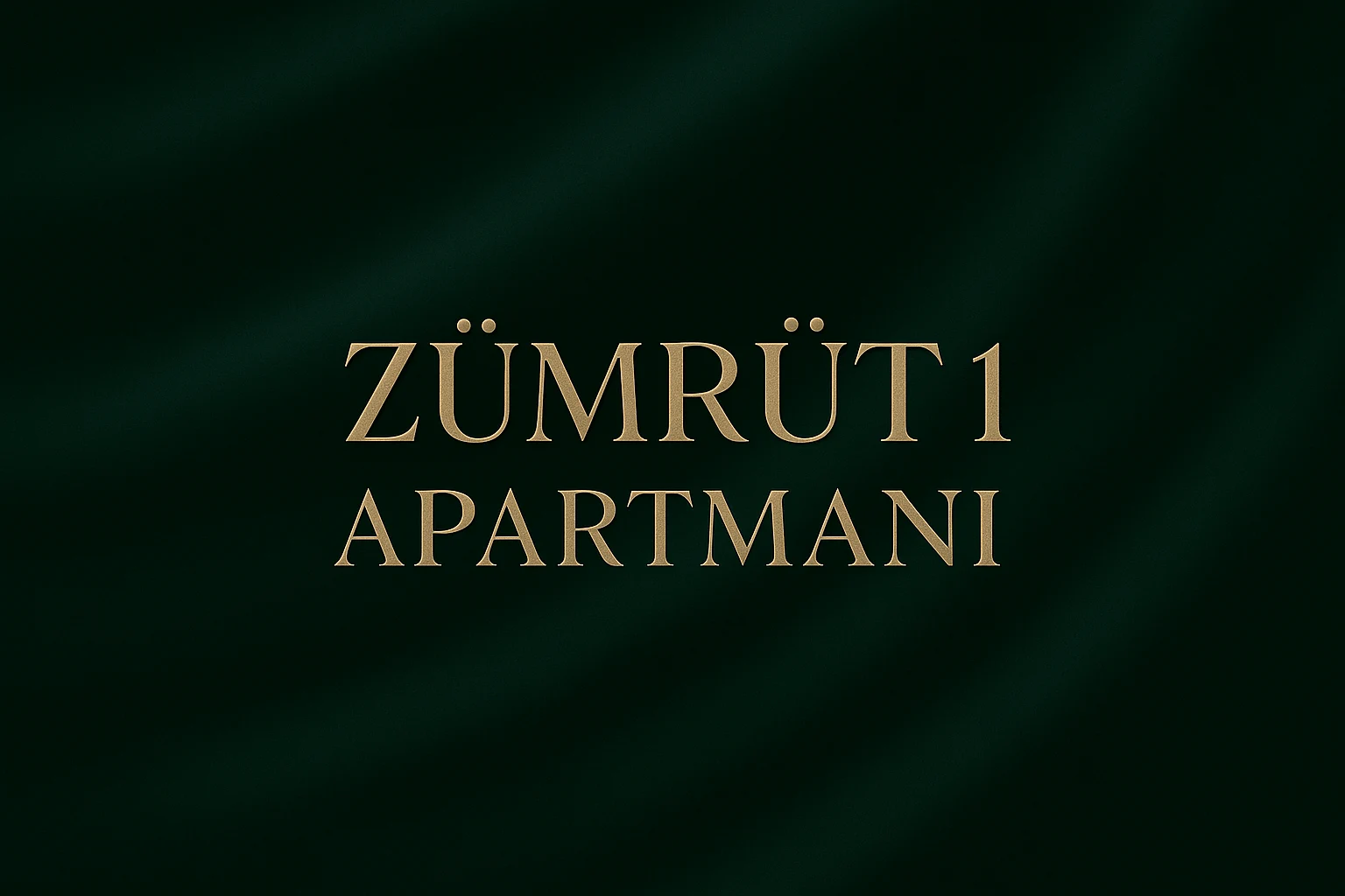 Zümrüt 1 Apartmanı proje kapağı